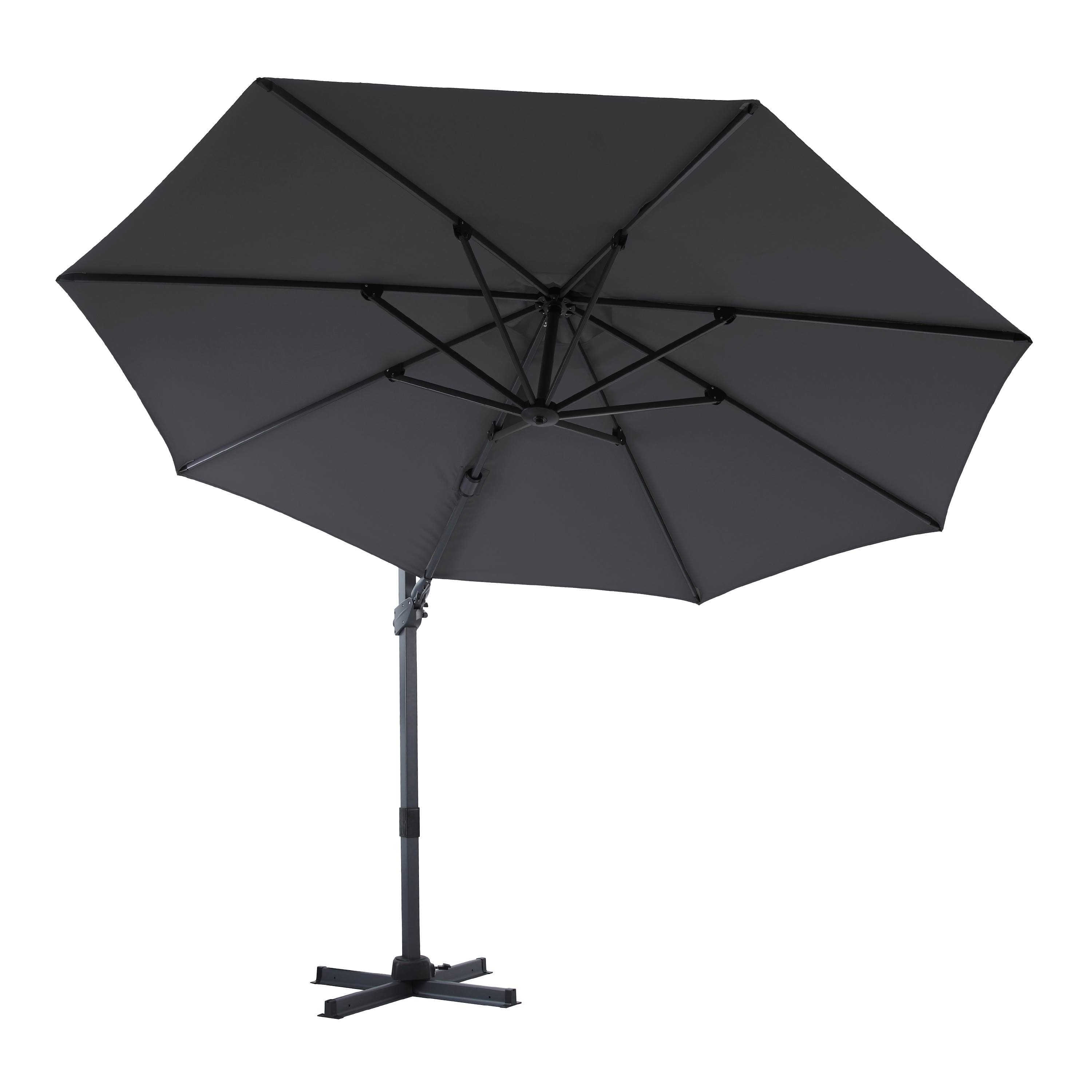 AXI Cyrus Premium Zweefparasol Ã˜ 300cm Antraciet/grijs 