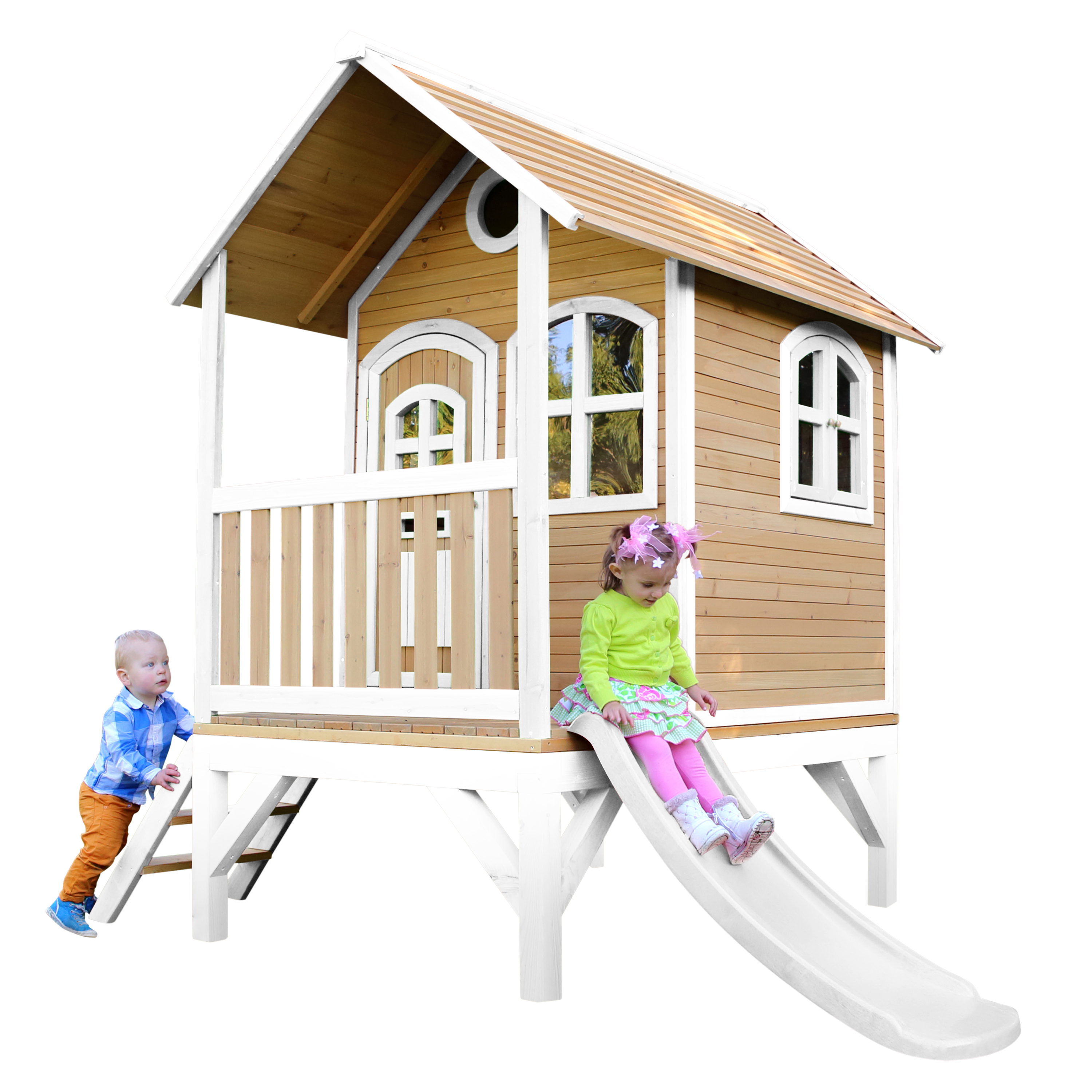 AXI Tom Playhouse Brown/White - White Slide