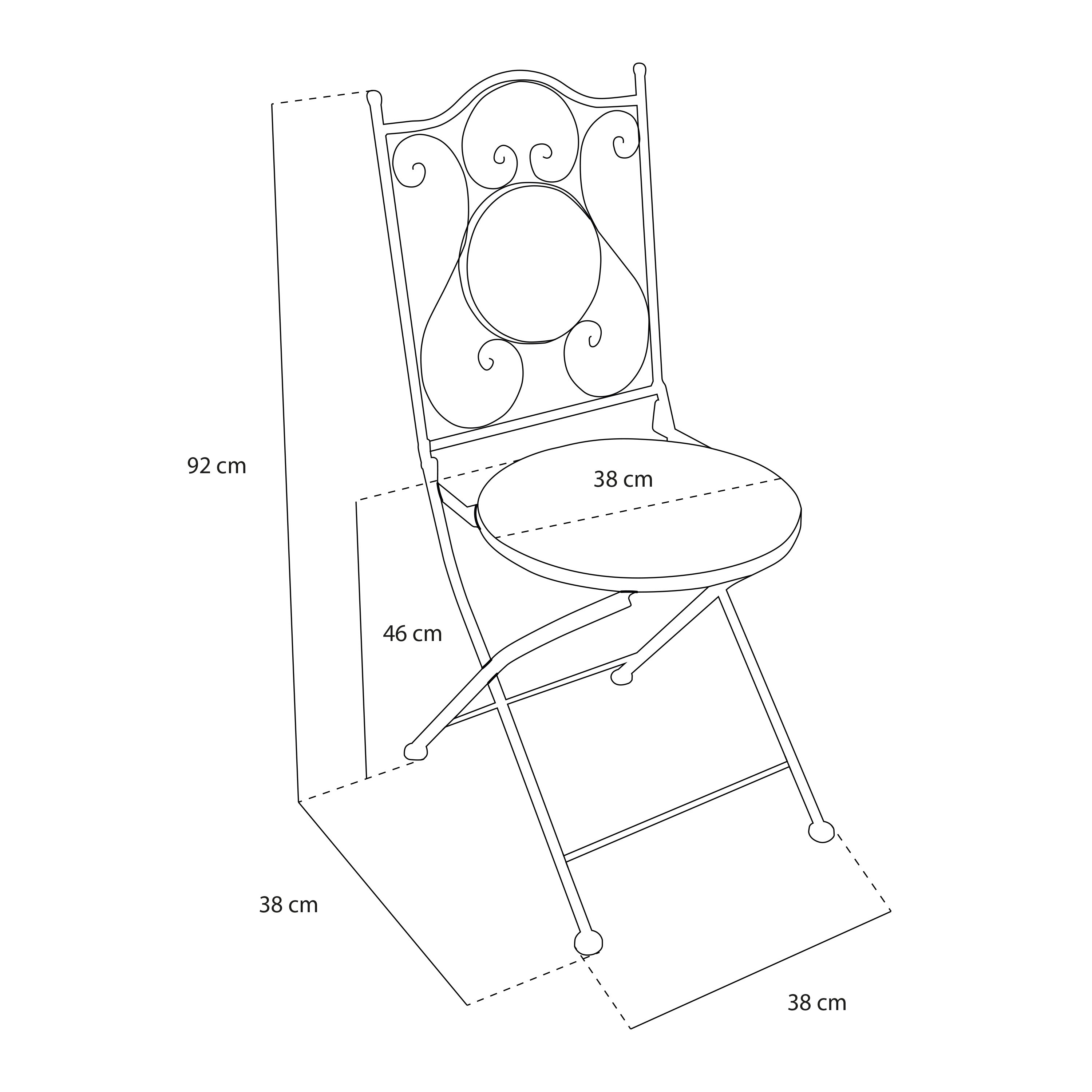 AXI Amélie Bistro Set Mosaic Mediterranean Style - Blue/Yellow