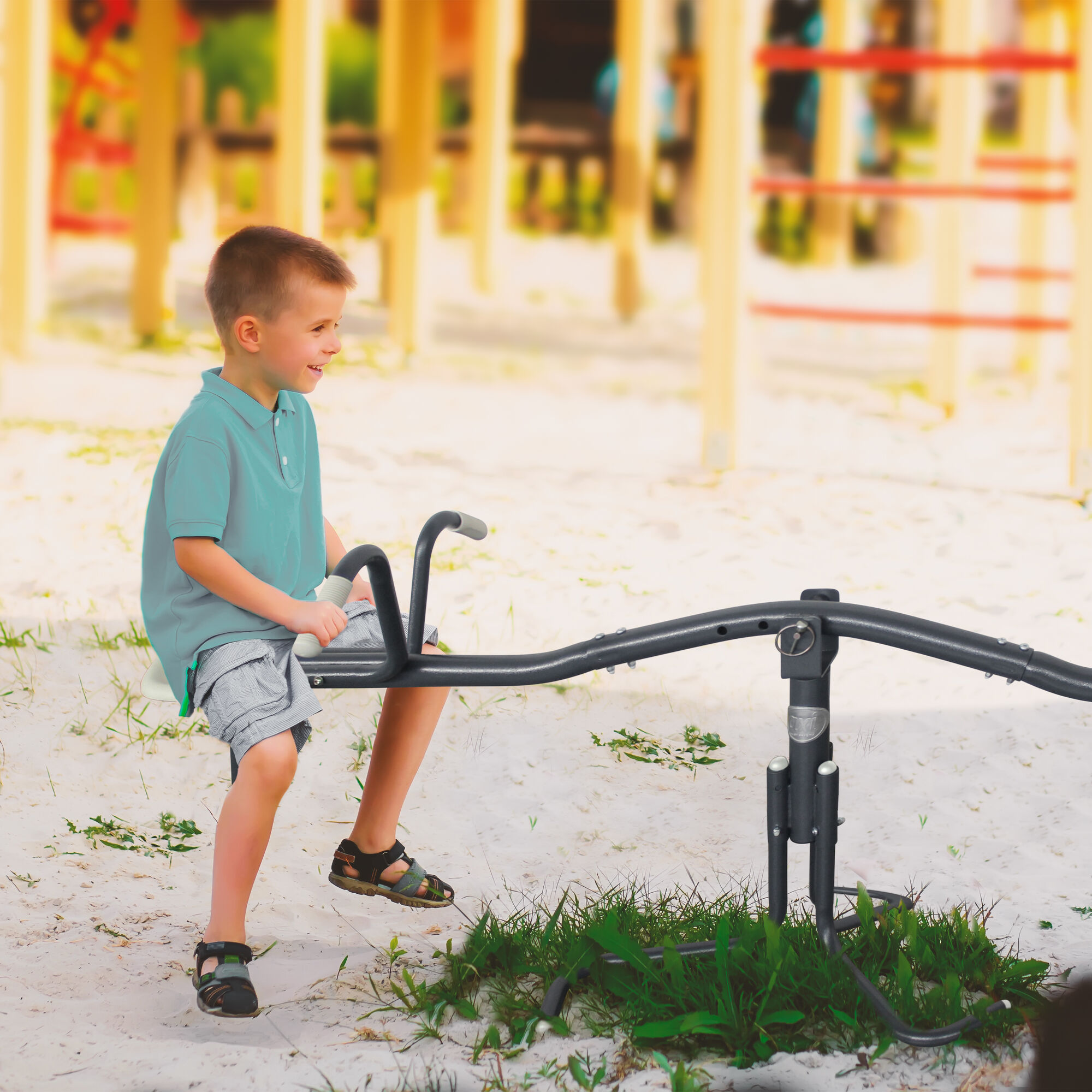 AXI Ronddraaiende wipwap Antraciet/crÃ¨me