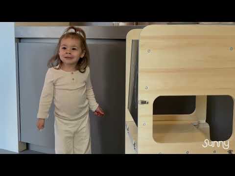 Sunny Mae Lernturm 2-in-1 Naturfarben